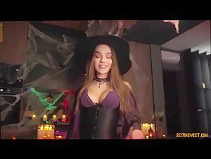 Selti Halloween Witch Dildo Masturbation PPV Video Leaked