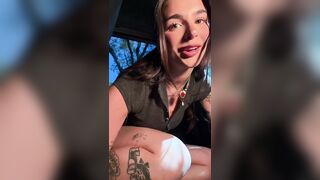 Ari Kytsya Masturbates At The Back OF Her Car OnlyFans