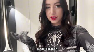Hellomoonli Gets Plowed In Black Spidey Suit OnlyFans