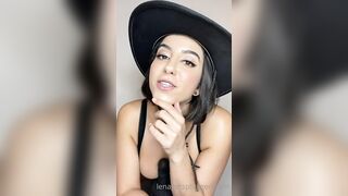 Lena The Plug Rides Her Sex Machine In Black OnlyFans