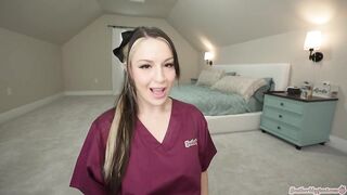 Heatherbby Rides A Black Dildo On Her Bed OnlyFans
