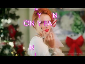 Bella thorne christmas white lingerie tease video