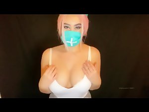 Masked ASMR Naughty Nurse Covid-19 Video 