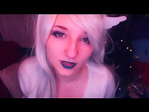 AftynRose ASMR White Thong Angel Cosplay Video