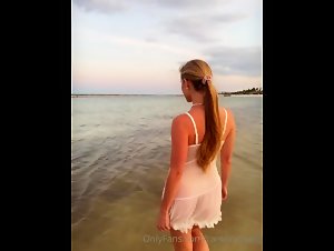 Caroline Zalog Tits Wet Sheer Lingerie POV Video Leaked - OnlyFans