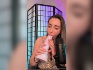 Christina Khalil Two big dildos...one tiny mouth!