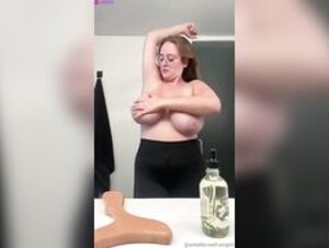 Amelia Wet Angel - Rubbing Big Oily Titties