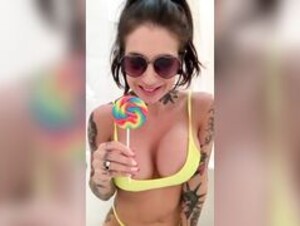 J.A OF - Sucking on a Lollipop While Playing With My Pussy