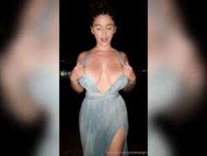 Jackiebabigirl Night Time Beach Tits