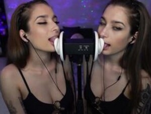 akumasmr - ear licking twins
