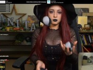 Sweet Anita Jiggling Witch Cosplay Twitch Clip