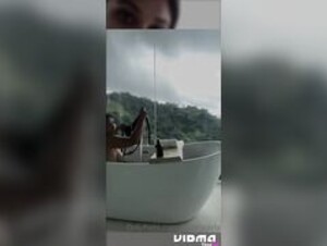 Zara patel / zarakhan / cryptogirly taking a bath