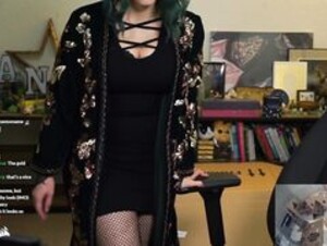Sweet Anita Goth Sexy Tight Dress Big Tits Twitch Clip