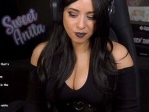 Sweet Anita Big Titty Sexy Goth Twitch Stream Highlight