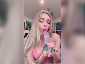 Novaruu Dildo Fuck Pussy Masturbation In Lingerie Fansly Onlyfansl Leak