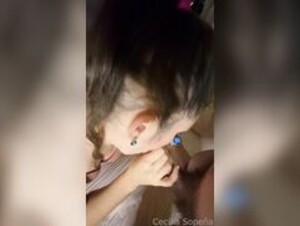 Cecilia Sopeña funny blowjob