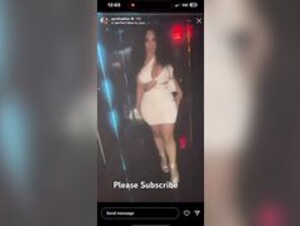 ayisha diaz twerking in white dress