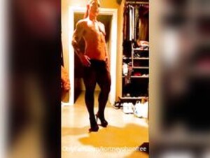 Kortney Olsen Stripping and posing