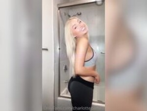Charlotte Parkes Showing Different Positions While Stripping