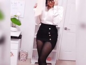 Bunny Ayumi Mini Skirt Secretary Tease Bunnyayu Onlyfans Leak