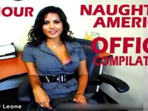 SUNNY LEONE NAUGHTY AMERICA OFFICE COMPILATION