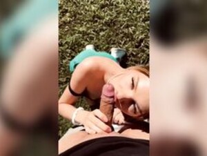 Mila sobolov aka milakittenx public blowjob