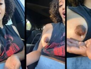 Stormi Maya - Unexpected & Unstoppable Lactation In The Car