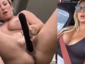 TxReeMarie fucks a huge black dildo