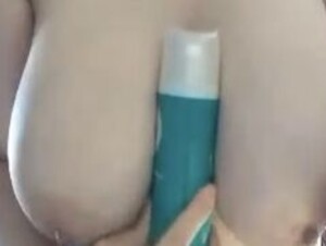 Bri83 bottle titjob