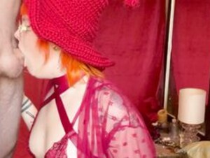 Olivia jarden red witch blowjob