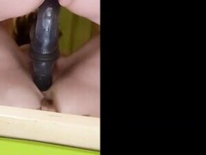 redhead-princess Mirror Dildo Sex