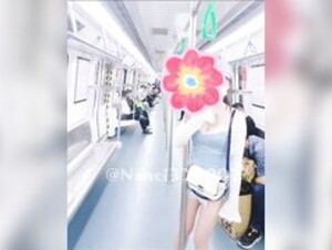 Nanci327902 - flashing ass on train