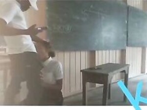 Ebony suck dick in school