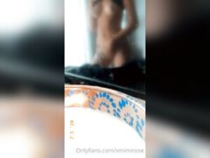 xmimirose mirror view strip tease