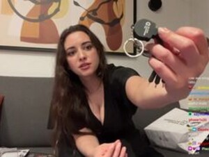 Sweet Anita Sexy Black Dress Cleavage Twich Clip