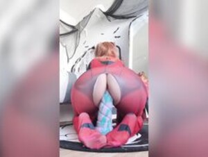 Asuka riding L Mystic like a good girl