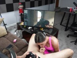 Mia Sins Gamer blowjob