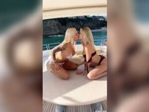 Heidi Grey pussy licking on yacht