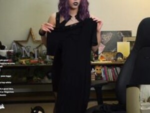 Sweet Anita Sexy Goth Try On Twitch Clip