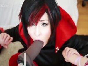 Hidori Rose - Ruby Rose serves three Cocks, RWBY