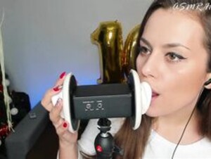 Honey Girl ASMR fluttering tongue