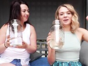 Aubrey & Caireen Pee Competition