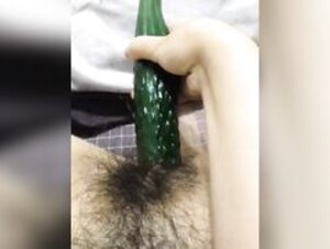 masturbate with cucumber
