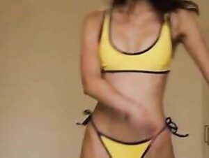 Yael Cohen Aris Yellow Bikini Ass Tease Onlyfans Leak