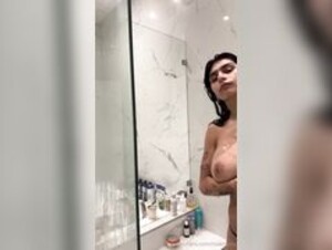 Mia Khalifa Wet White T Shirt Shower Tease Big Tits Onlyfans Leak