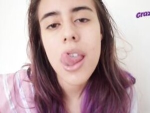 Salmakia - Just a normal ahegao and tongue action