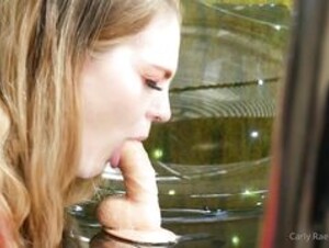 Carly Rae Summers Dildo Blowjob Quickie