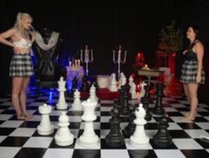 Meg Turney and Danielle DeNicola Strip Chess