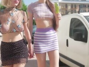 Bralessforever - Alissa and Mila - Transparency Required