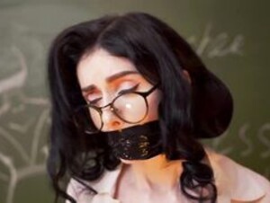 Miss Ellie Mouse -- the students tied the teacher